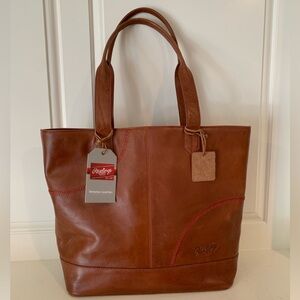 Rawlings Frankie Leather Oversize Tote - Tan